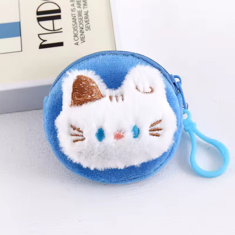 Peacoblue 4 Stks Squeeze Coin Purse, Katten en planten, 11cm x 12cm