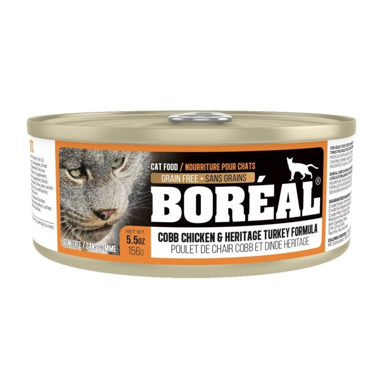 BOREAL Cat Cobb Chicken Heritage Turkey Formula 156g