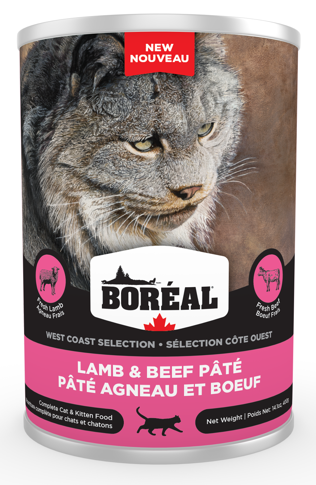 Boreal wet top cat food