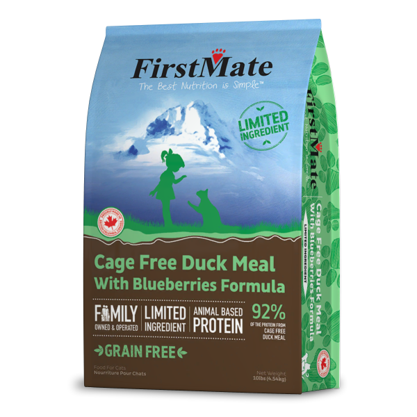 FirstMate Cat LID GF Cage Free Duck Blueberries 10lb