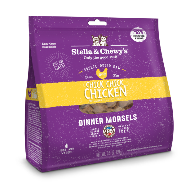 Stella&Chewys Cat FD Chick Chick Chicken Morsels 8 oz