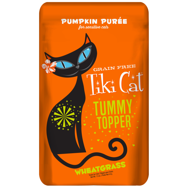 Tiki Cat Tummy Topper GF Pumpkin&Wheatgrass 1.5 oz Pouch