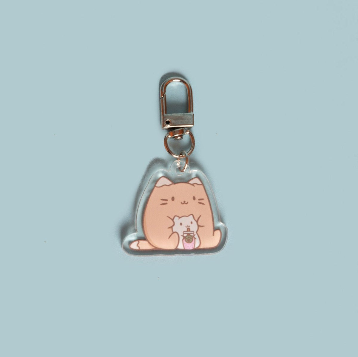 Catoro Boba Kitties Acrylic Keychain