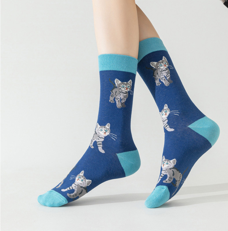 Cat Socks - Blue Kitten