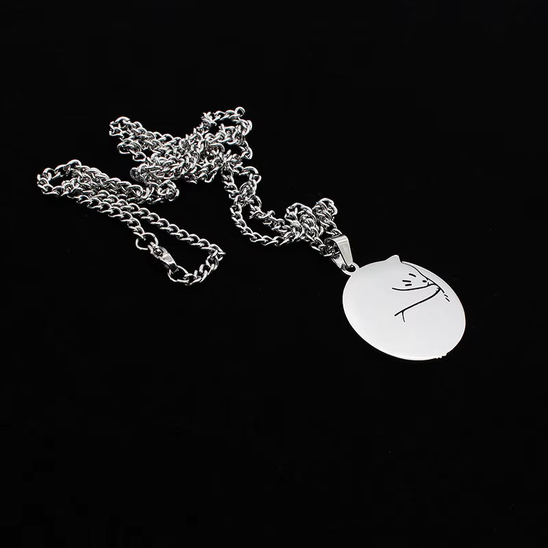 Sleeping Cat Pendant Necklace