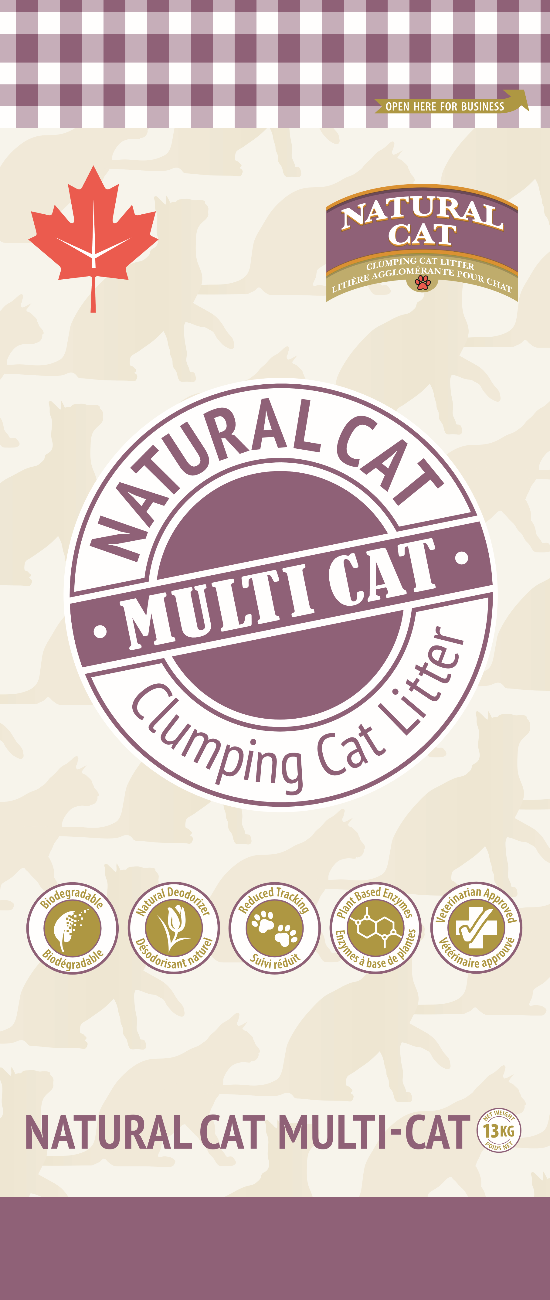 Otter Co-op Natural Cat Multi-Cat Litter 13kg