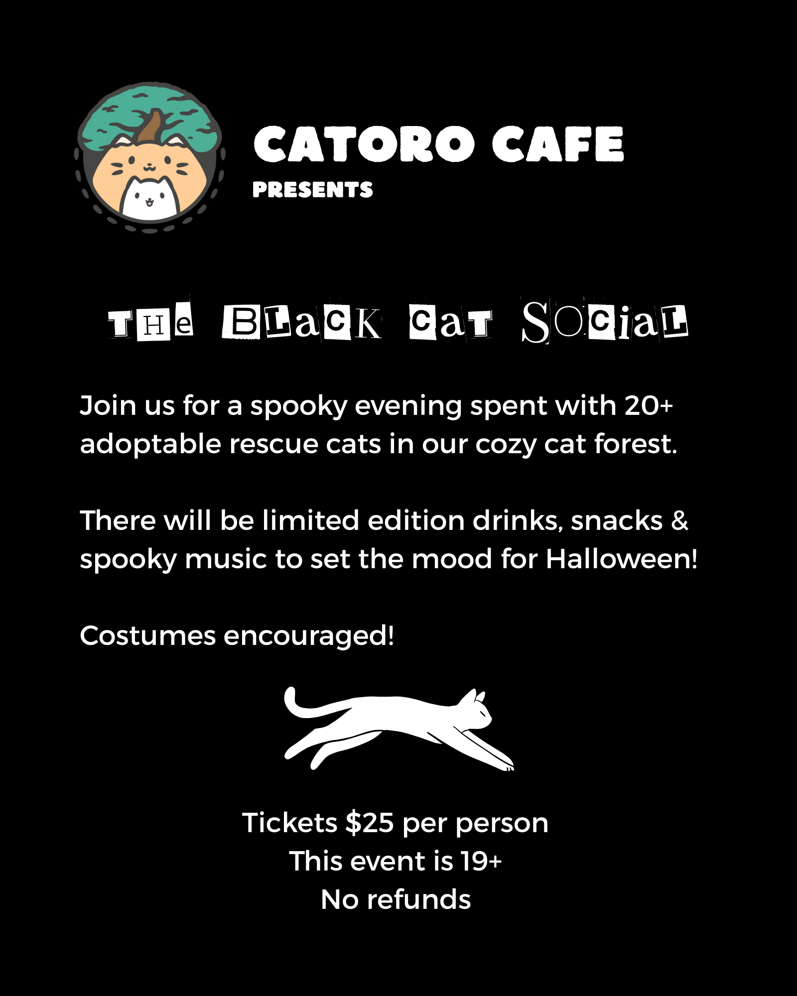 October 31: The Black Cat Social