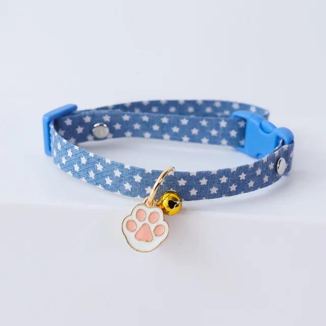 Pastel Cat Collar with Charm