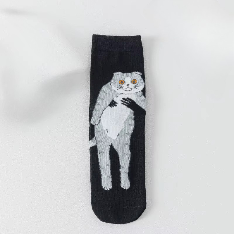 Fat Cat Socks - Black