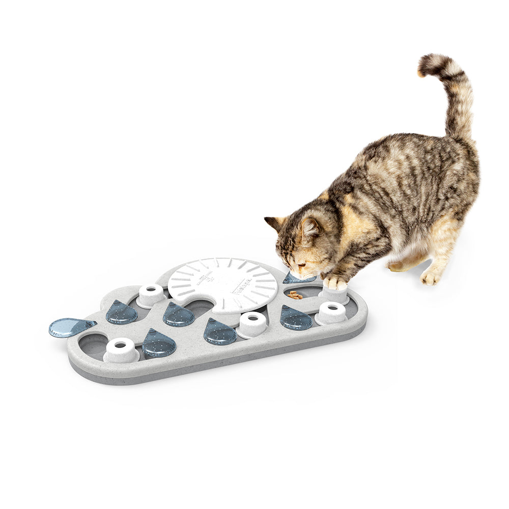 Puzzle & Play Rainy Day White | Cat Treat Toy - Catoro Pets