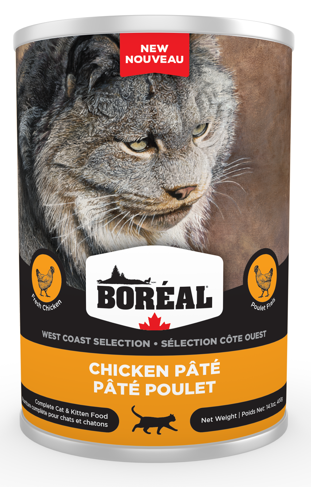 BOREAL West Coast Cat Chicken Pate 400g