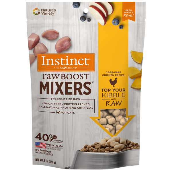 Instinct Cat Raw Boost FD Mixers CageFree Chicken 6 oz - Catoro