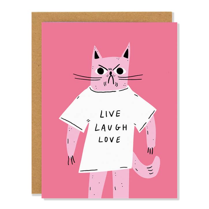 Live Laugh Love Greeting Card from Badger & Burke