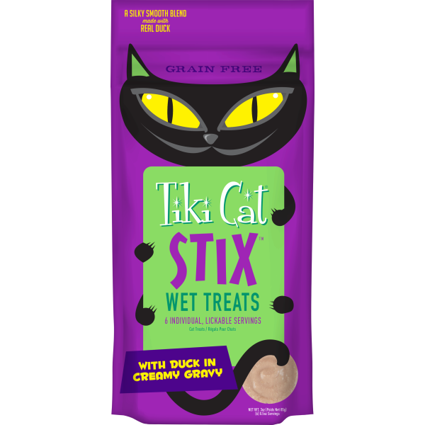 Tiki Cat Stix Wet Treats GF Duck in Gravy - Catoro Pets