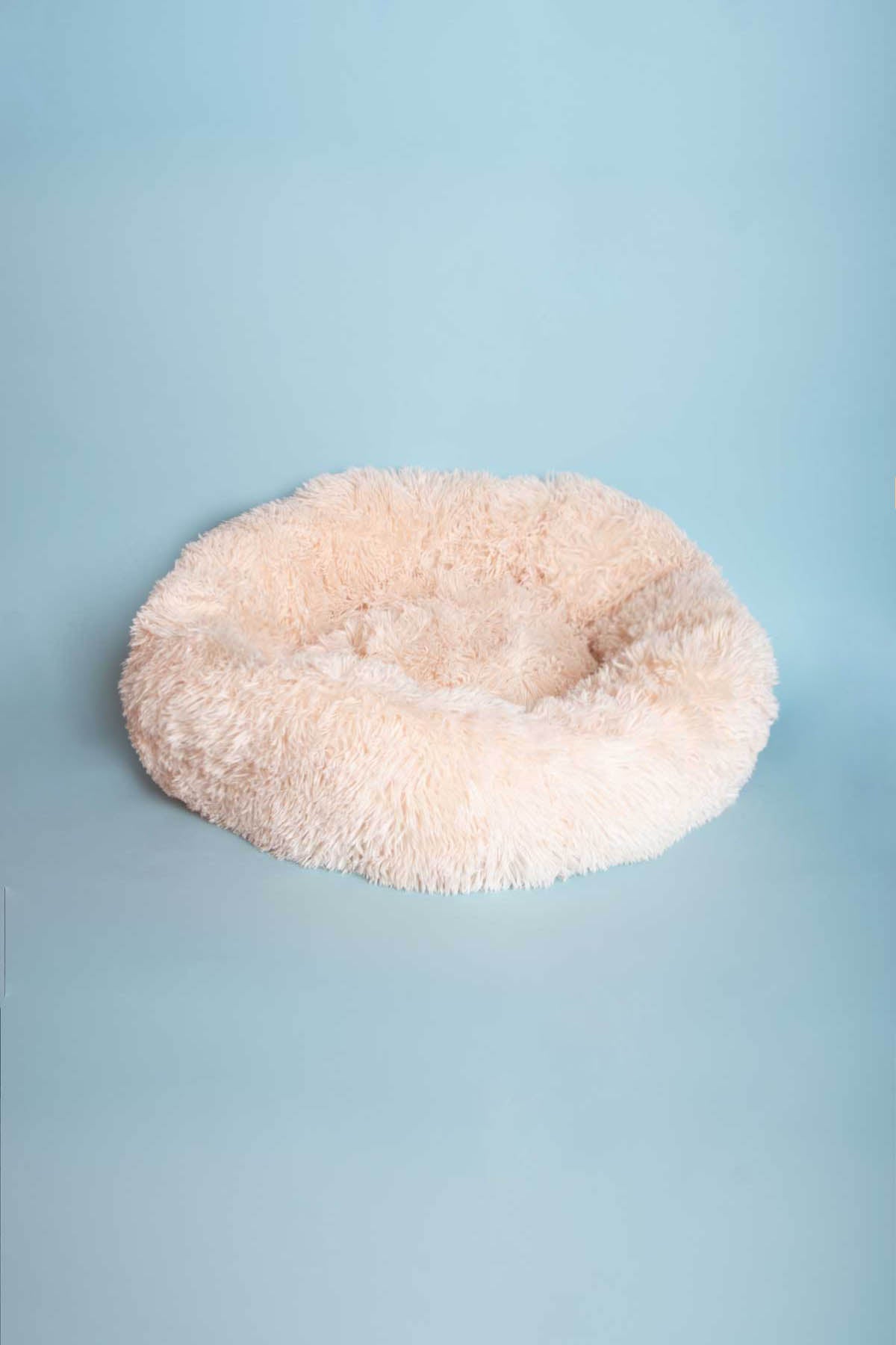 Calming Plush Round Cat Bed