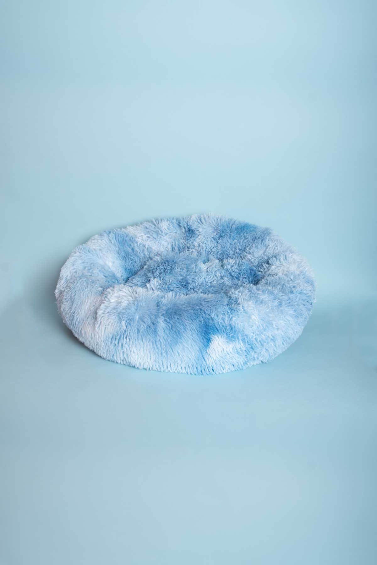 Calming Plush Round Cat Bed