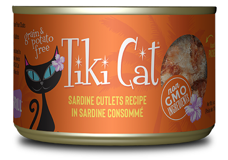 Tiki Cat Tahitian Grill Sardine Cutlets in Sardine Consomme 6oz