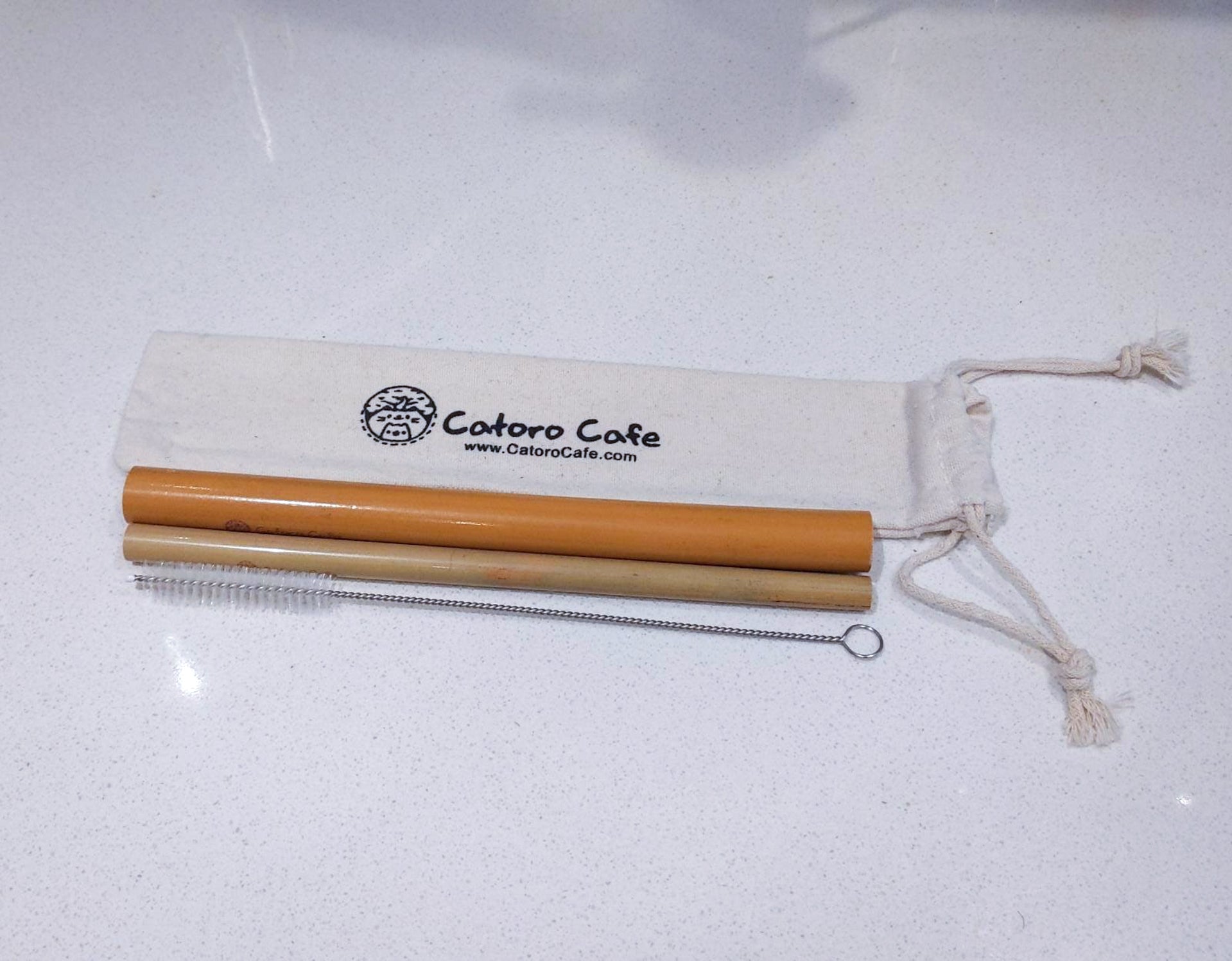 Reusable Bamboo Straw Kit - Catoro