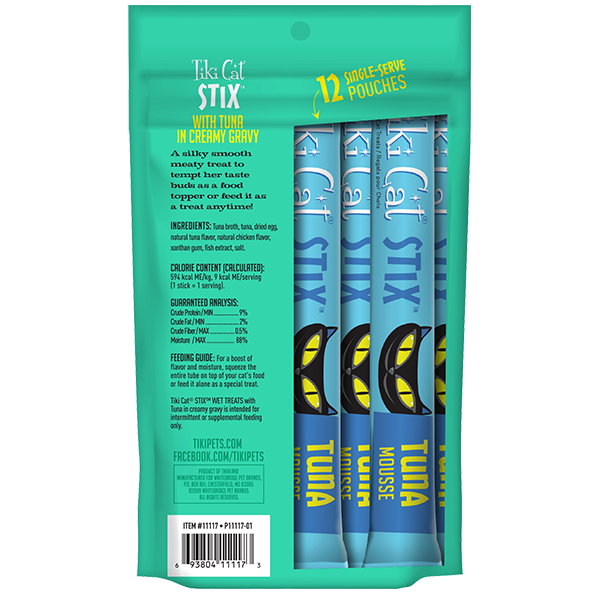 Tiki Cat Stix Wet Treats GF Tuna Mousse - Catoro